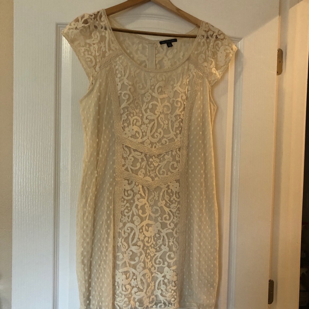 White lace dress